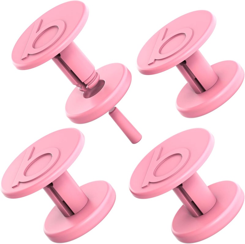 Replacement Buttons for Bogg Bag Handle Strap – Hard Plastic 3D “b” Rivets Match New Bogg Bag Style – Blowing Pink Bubbles Color Fits Original, Baby, and Bitty Totes – Durable Replacement Accessories
